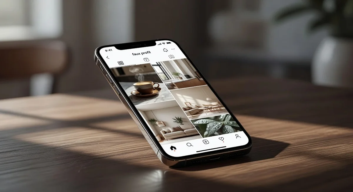 Profil photogénique sur ordinateur